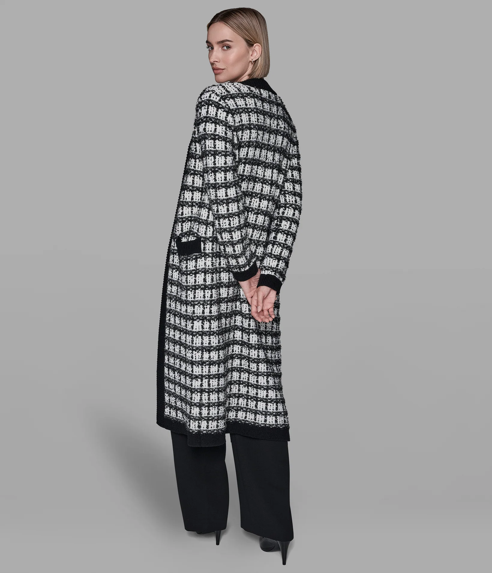 TWEED DUSTER CARDIGAN - Image 4
