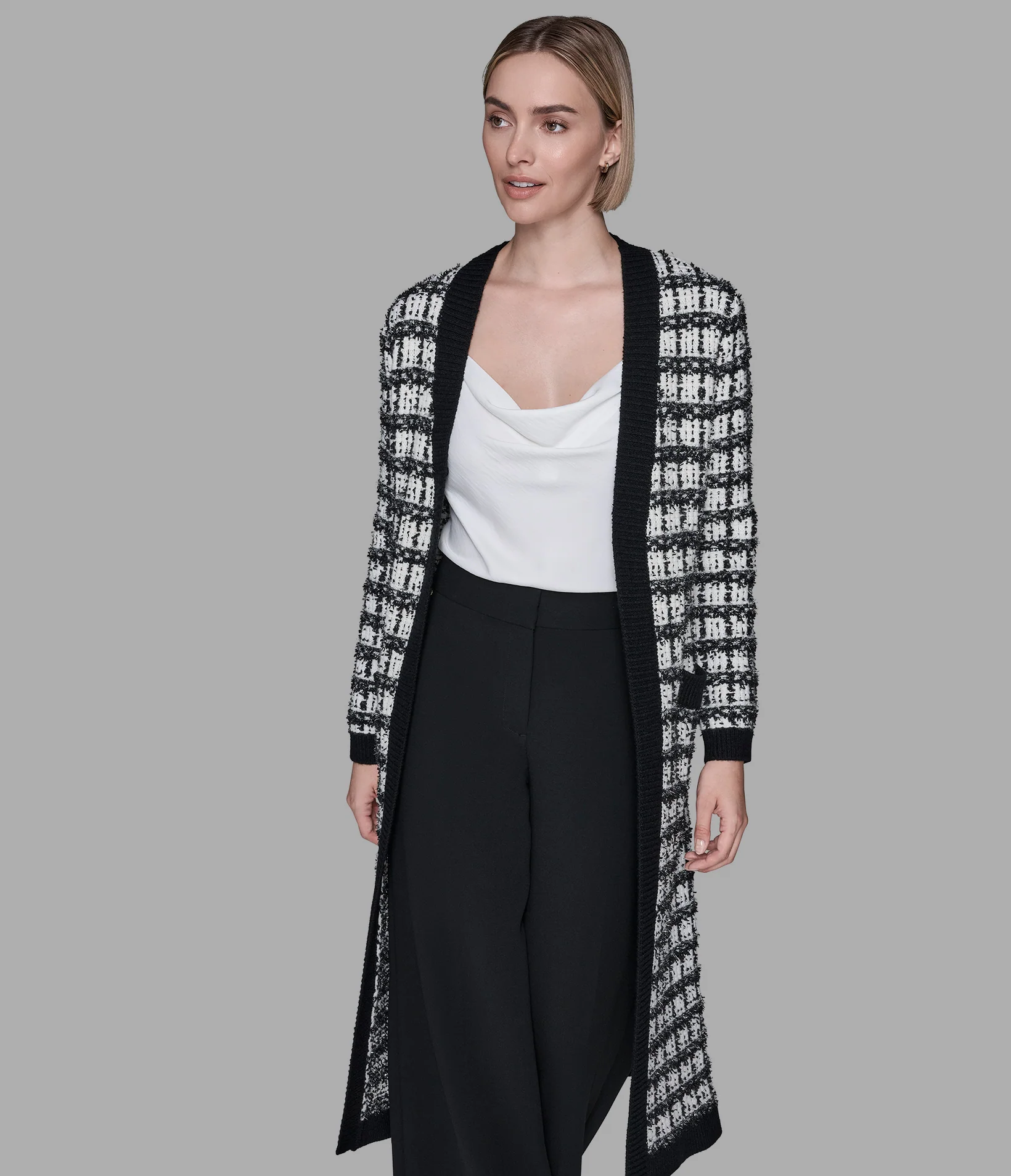 TWEED DUSTER CARDIGAN - Image 5