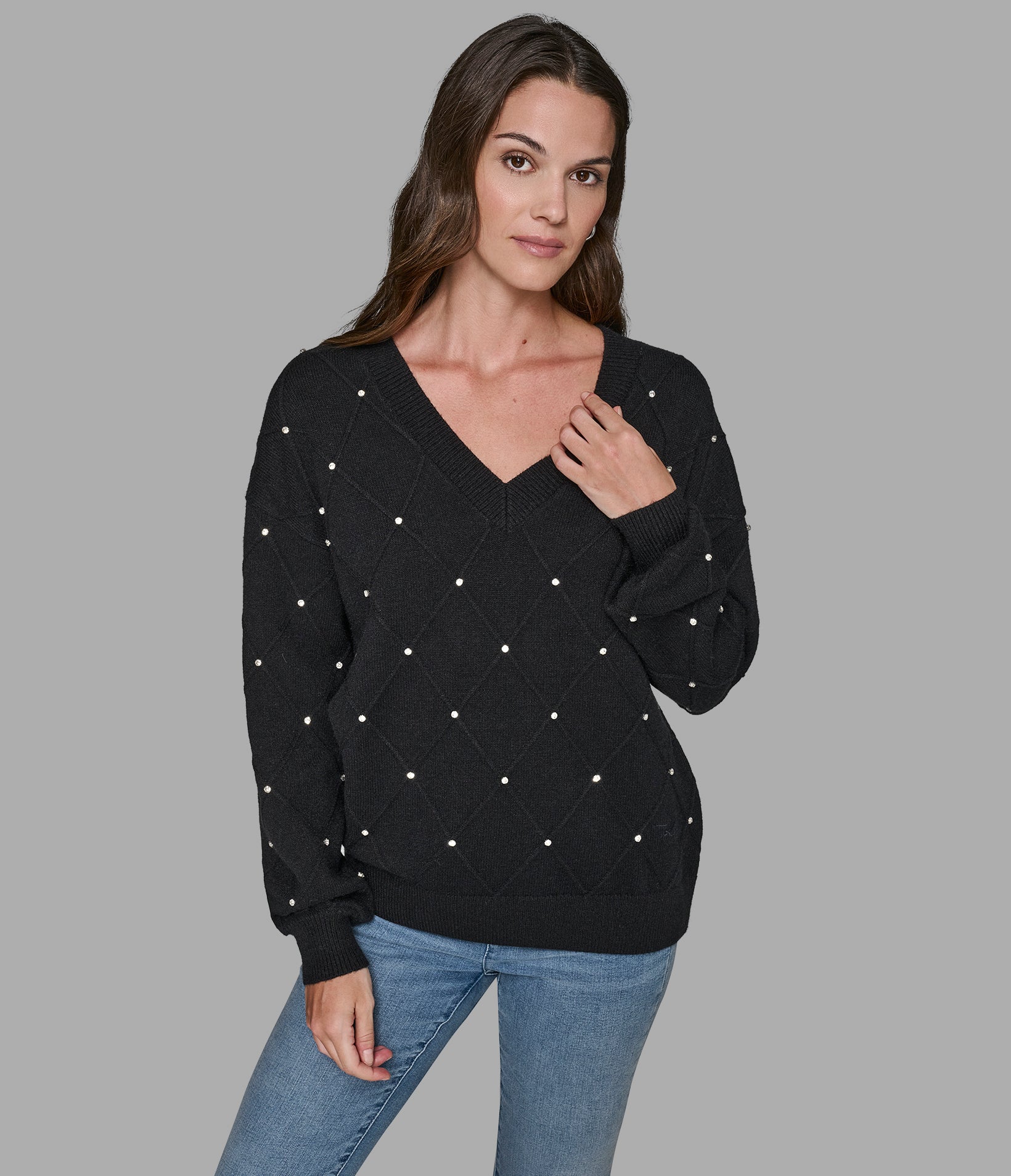 PEARL V-NECK SWEATER - Image 3