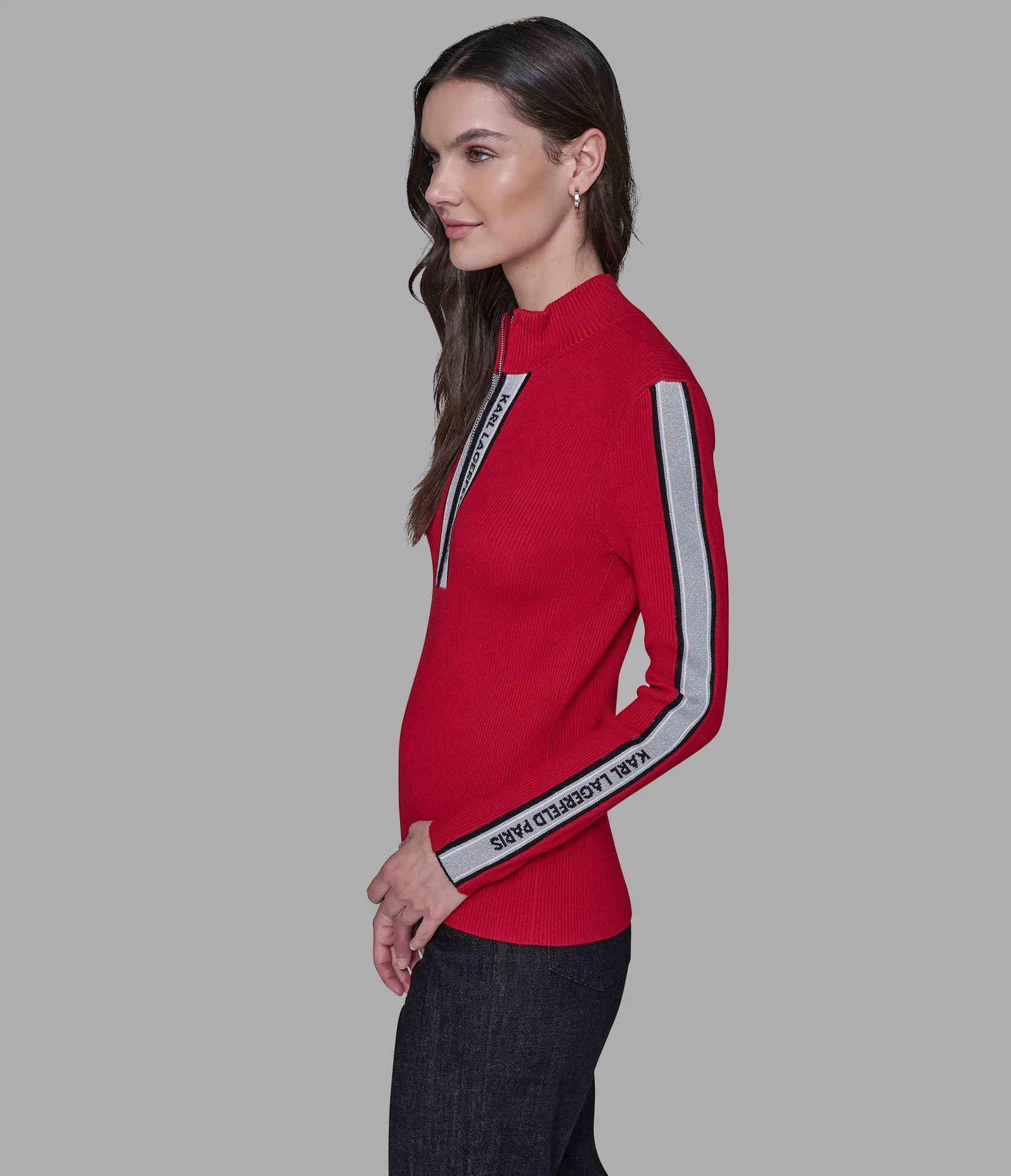 LOGO 3/4 ZIP SWEATER - Image 4