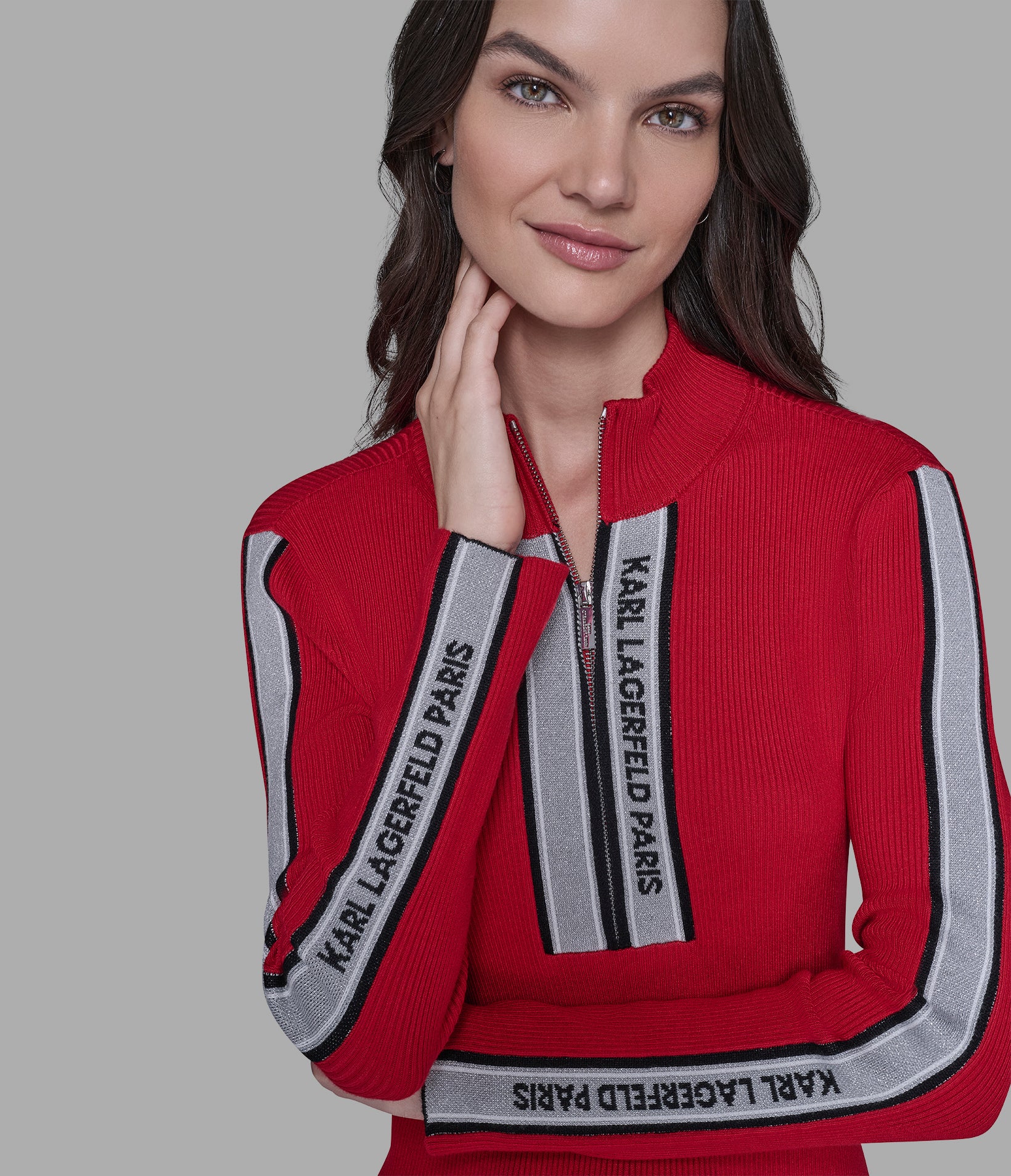 LOGO 3/4 ZIP SWEATER - Image 5