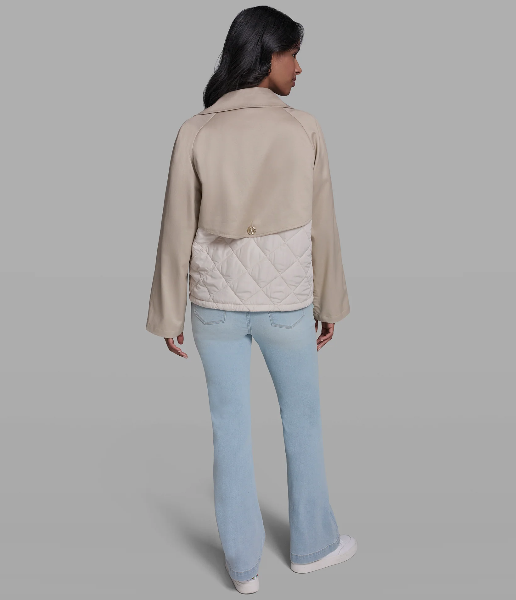 OVERSIZED CROPPED TRENCH COAT - Image 6