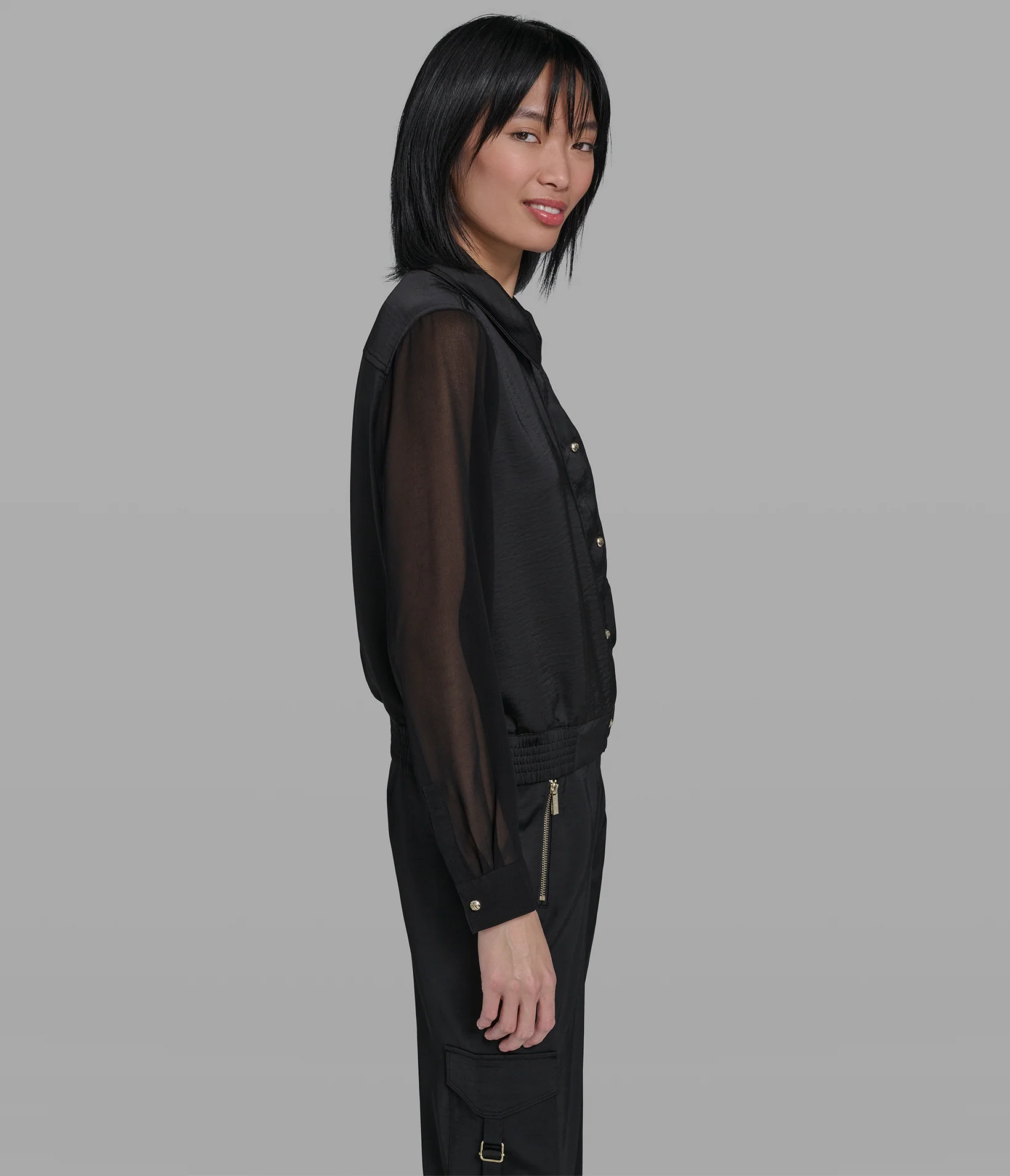 CO-ORD SILKY SHIRT JACKET - Image 3