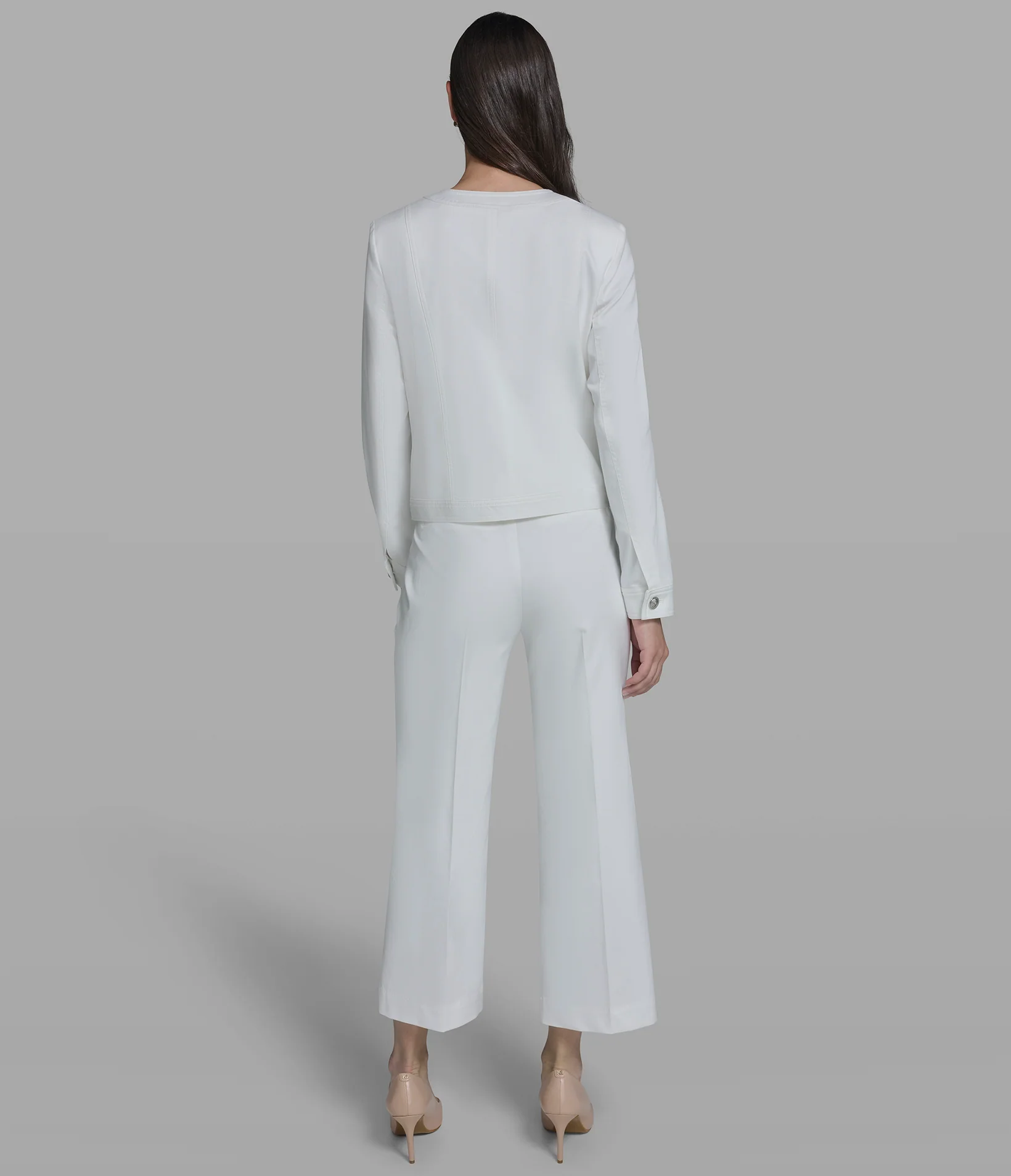 COLLARLESS JACKET WITH BOWS - Image 6