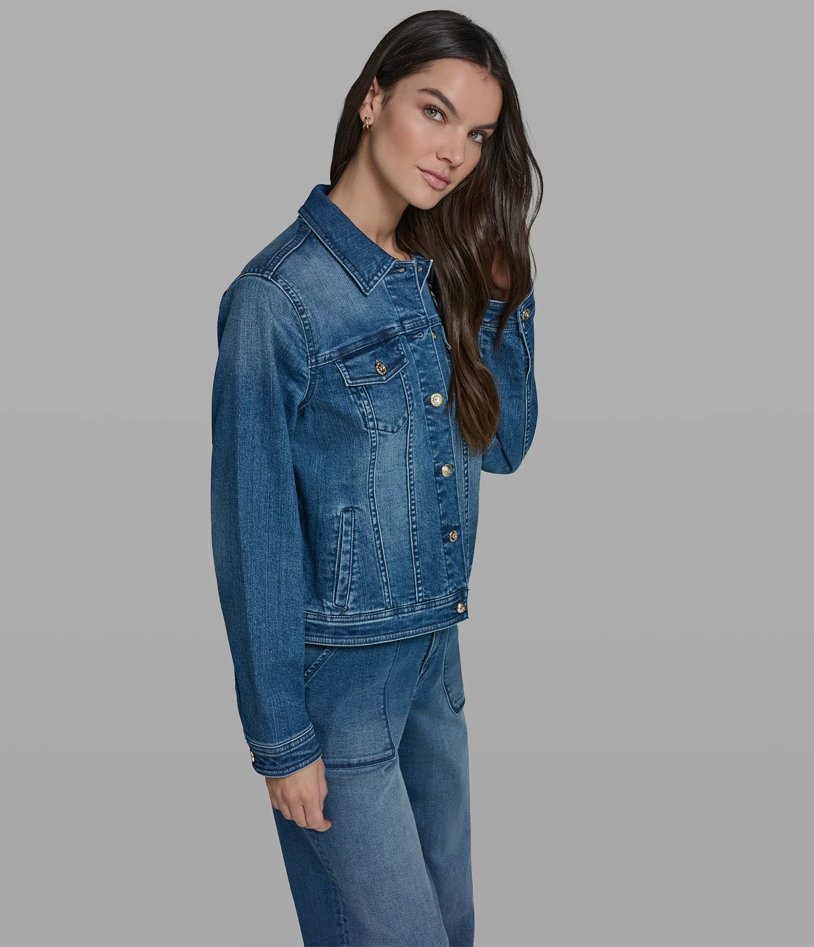 DENIM JACKET WITH PATCHES - Image 3