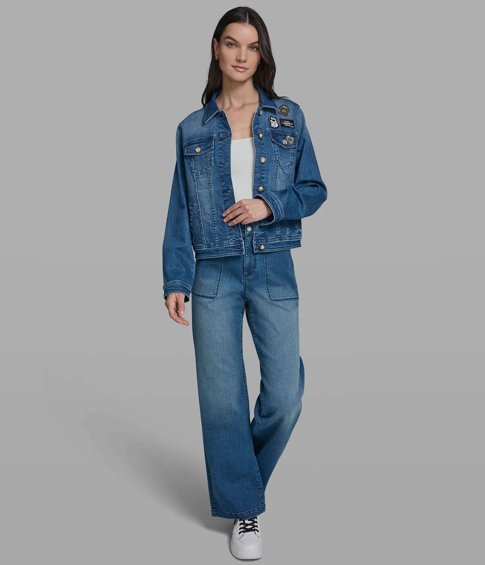 DENIM JACKET WITH PATCHES - Image 5