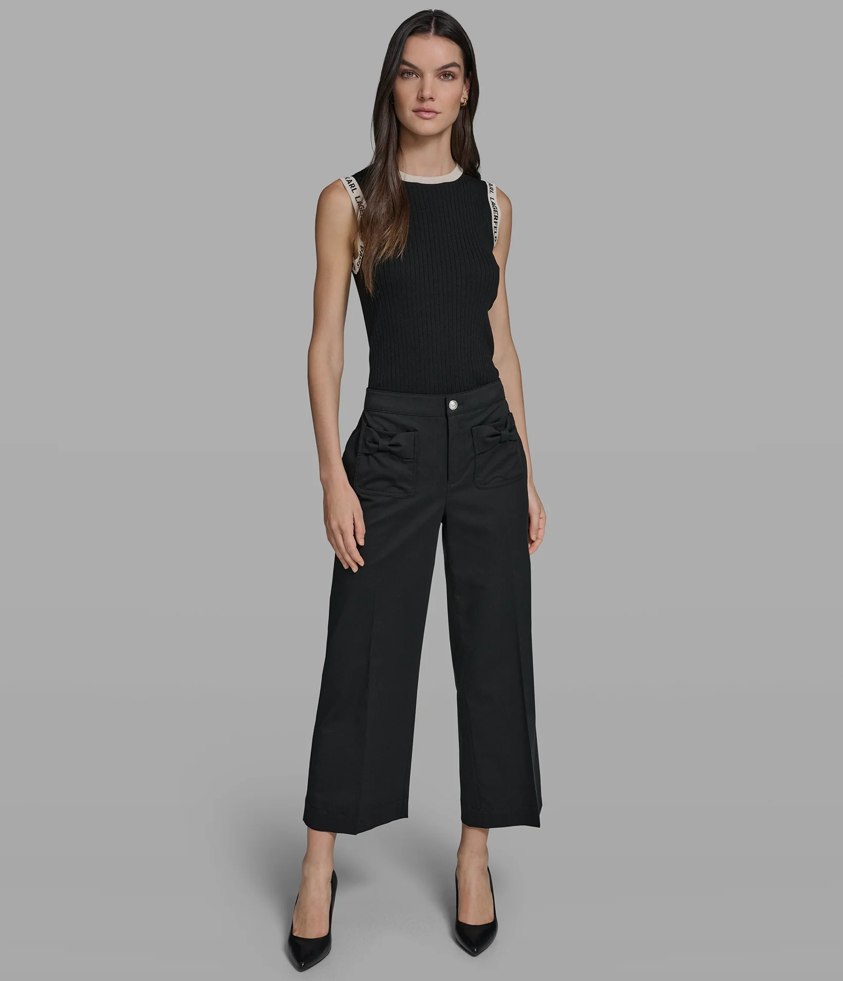WIDE LEG PANT WITH BOW POCKETS - Image 4