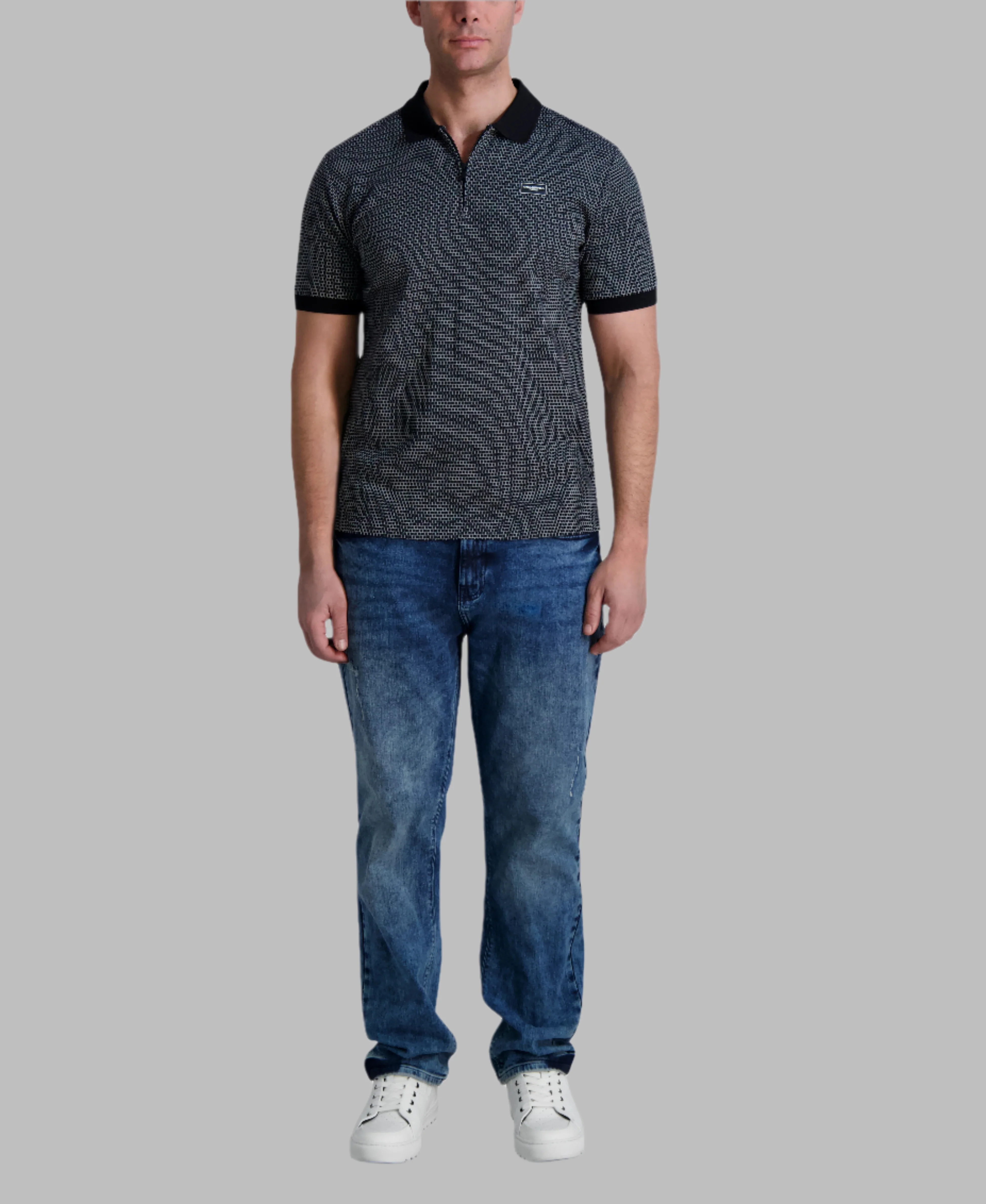 TEXTURED PERFORMANCE POLO - Image 4