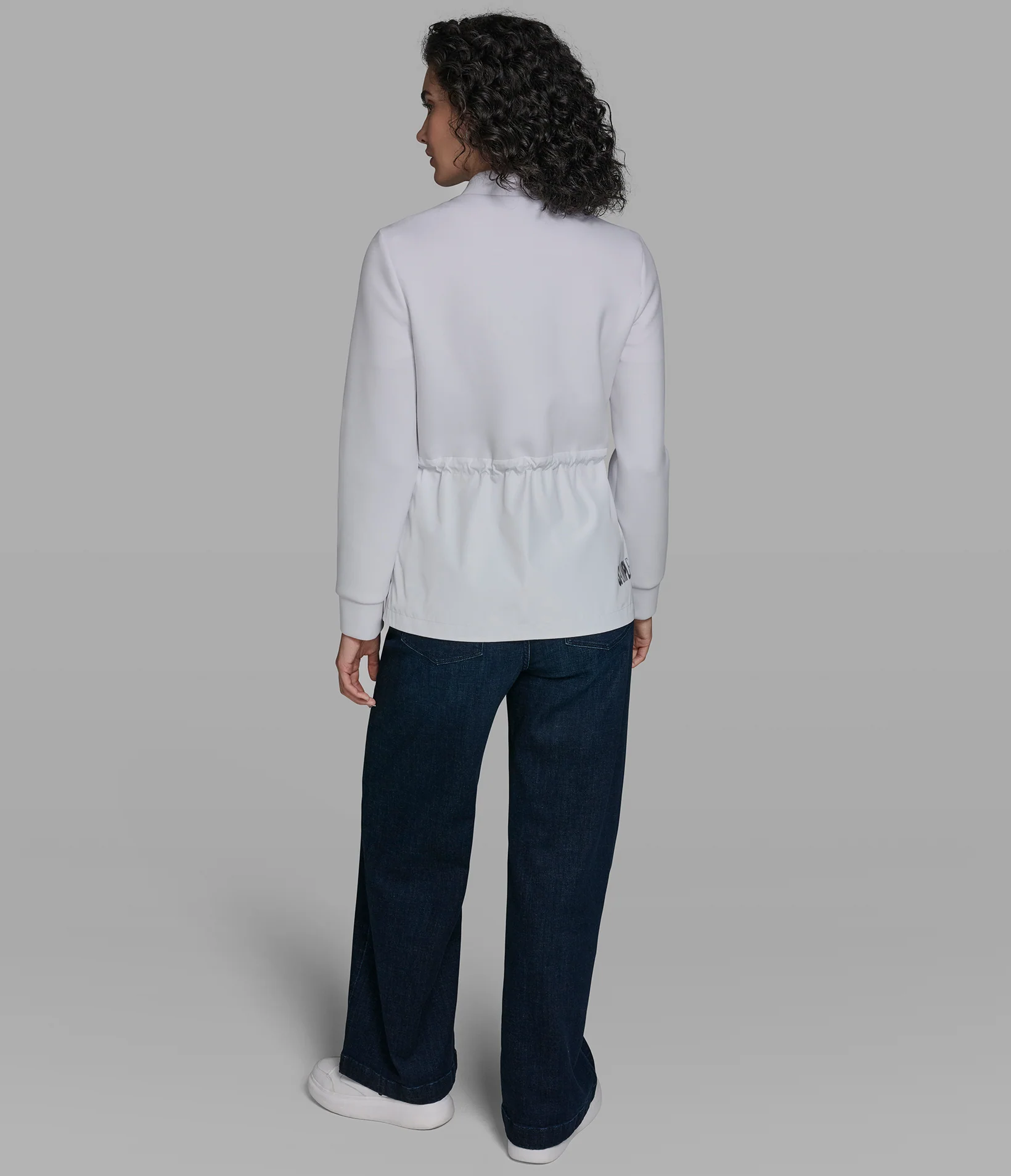 MIXED MEDIA QUILTED JACKET - Image 5