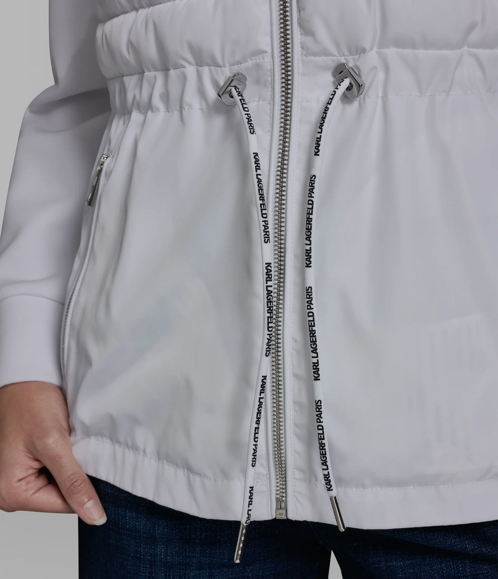 MIXED MEDIA QUILTED JACKET - Image 6