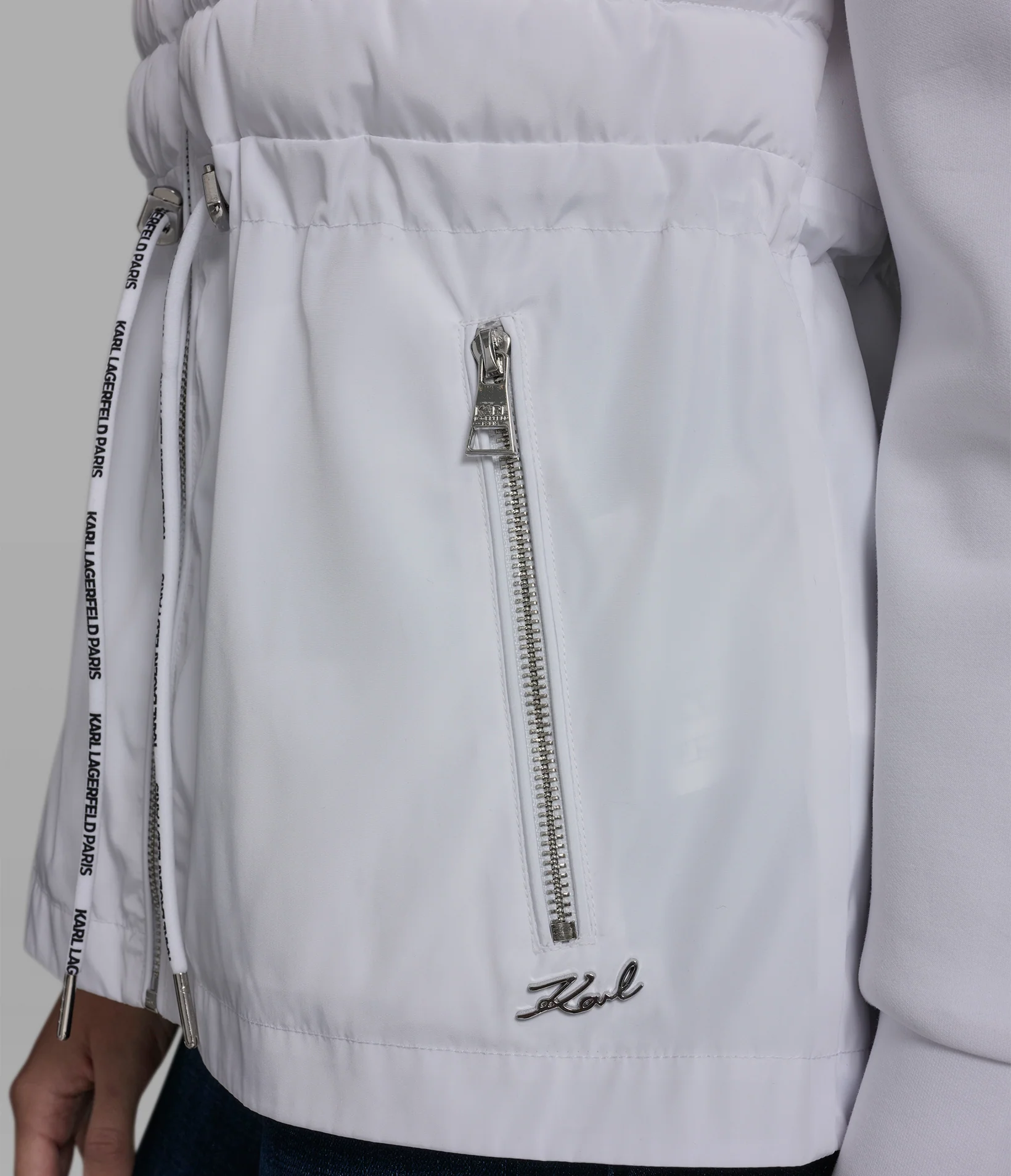 MIXED MEDIA QUILTED JACKET - Image 7